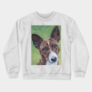 Basenji Fine Art Painting Crewneck Sweatshirt